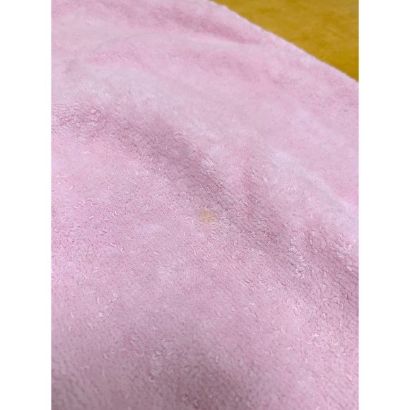 1980's The Bathworks Made in USA Pink Crochet Towel Set - Picture 6 of 6